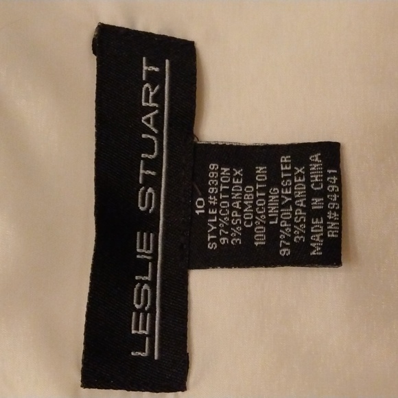 Leslie Stuart Dress Cotton Size 10 EUC Eyelet & Ribbon Trim Fully Lined - Picture 7 of 9